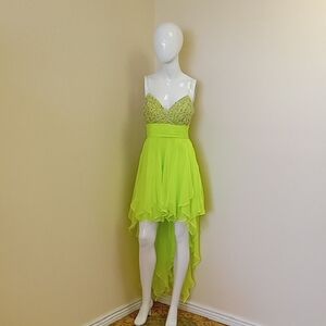 Dave & Johnny Vibrant Green Dress